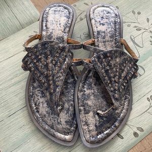 Fooks sandals blue/silver size 37 (7)